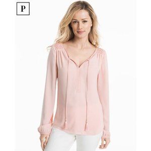 White House Black Market Womens 8 Pink Tasseled Lo